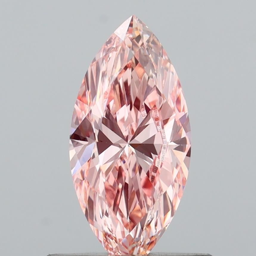 0.63 Carat Marquise Cut Fancy Pink