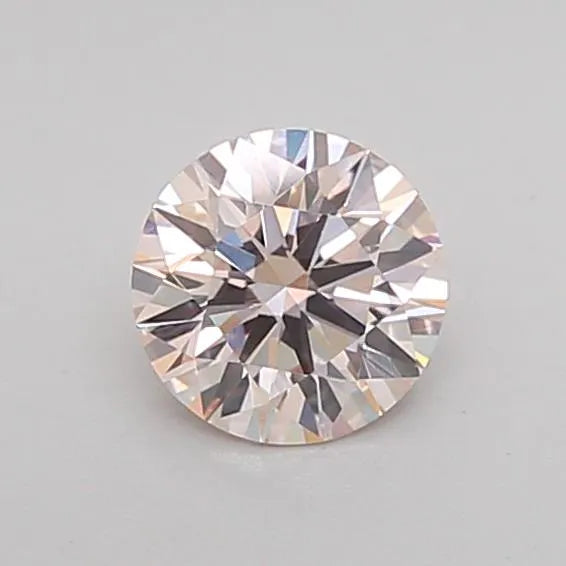0.21ct Round Lab Grown Diamond (Colour Fancy Light Brown, Clarity VS1, Cut EX, Uncertified)