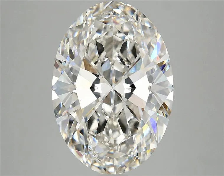 Diamant ovale de 5,03 ct cultivé en laboratoire (couleur G, pureté VVS2, certifié IGI)