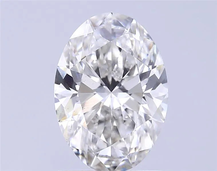 Diamant ovale de 1,65 ct cultivé en laboratoire (couleur G, pureté VS2, IGI)