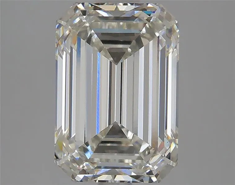 Diamant émeraude de 3,75 ct cultivé en laboratoire (couleur H, pureté VS1, certifié IGI)