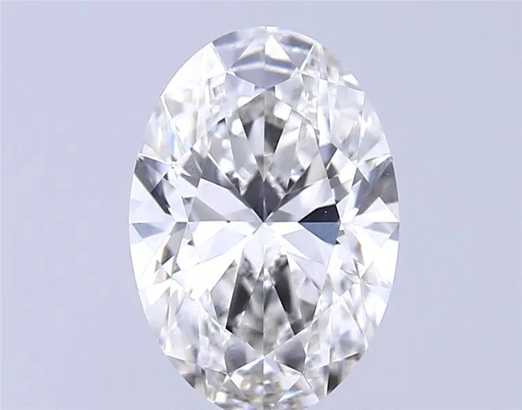 Diamant ovale de 1,30 ct cultivé en laboratoire (couleur G, pureté VS1, IGI)