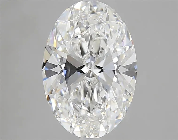 Diamant ovale de 3,00 ct cultivé en laboratoire (couleur D, pureté VVS1, IGI)