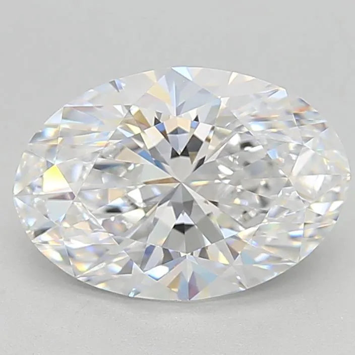 2.00ct Oval Lab Grown Diamond (Colour D, Clarity VVS1, Cut EX, GIA Certified)