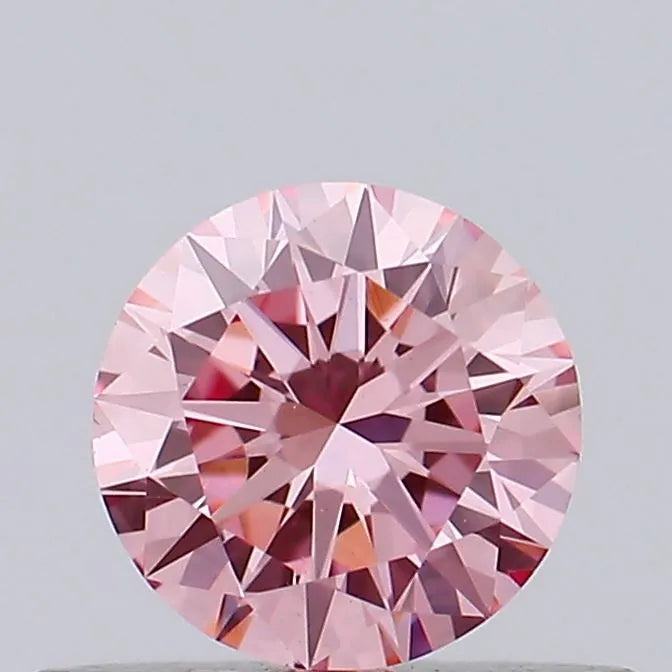 0.36ct Round Lab Grown Diamond (Colour Fancy Intense Pink, Clarity VS2, Cut VG, Uncertified)