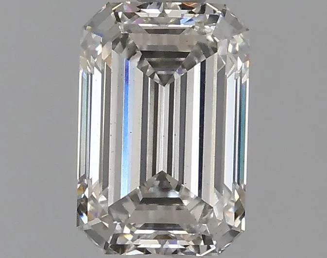 Diamant émeraude de 1,38 ct cultivé en laboratoire (couleur H, pureté VS2, IGI)