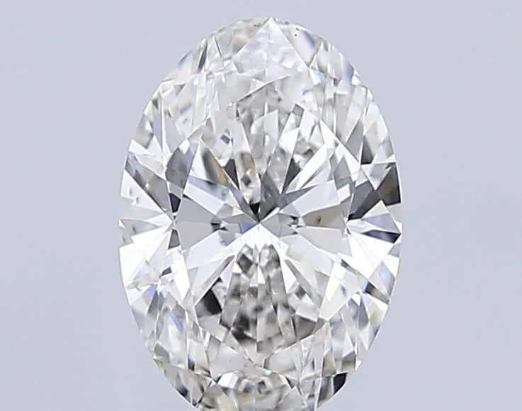 Diamant ovale de 3,00 ct cultivé en laboratoire (couleur H, pureté VS2, IGI)