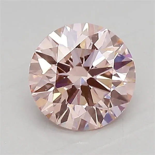 Diamant rond de 0,95 ct cultivé en laboratoire (couleur rose intense fantaisie, pureté VS1, ID de coupe, certifié IGI)