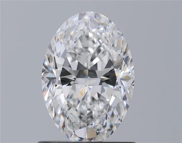 Diamant naturel ovale de 1,00 ct (couleur D, pureté VVS2, GIA)