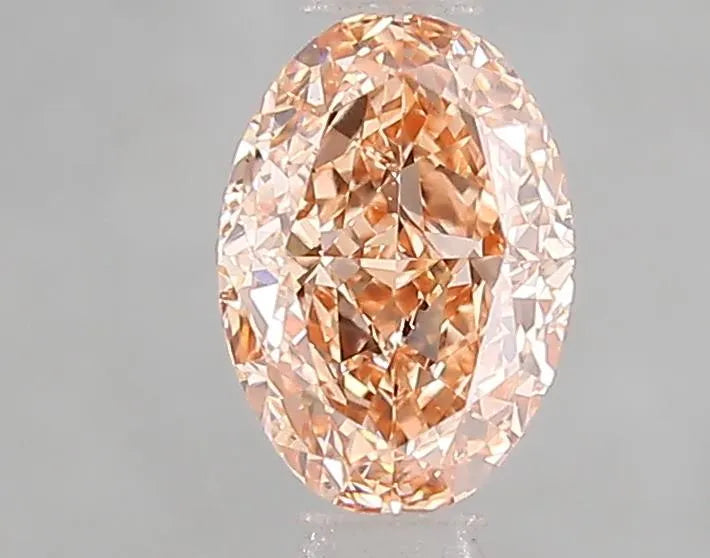 1.00ct Oval Lab Grown Diamond (Colour Fancy Intense Brown Yellow, Clarity VS2, IGI Certified)