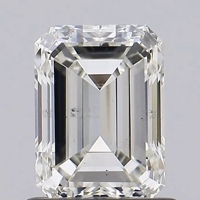 Diamant émeraude de 1,03 ct cultivé en laboratoire (couleur H, pureté VS2, IGI)