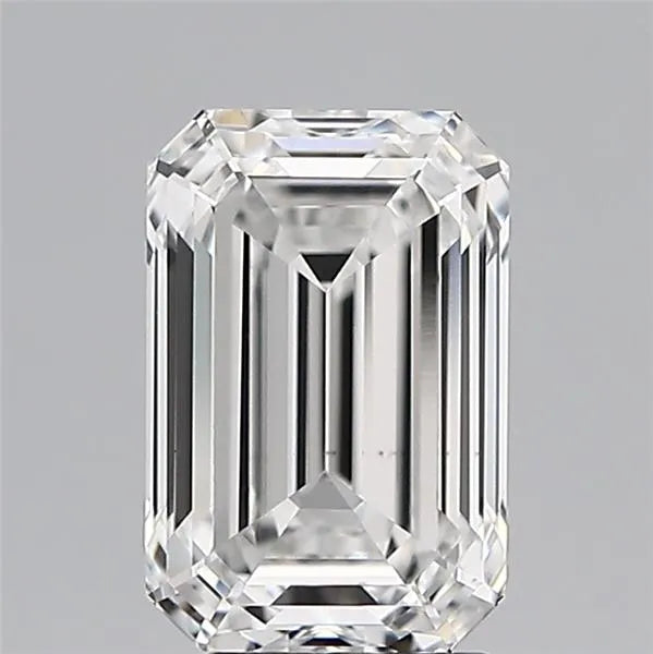 Diamant émeraude de 3,59 ct cultivé en laboratoire (couleur E, pureté VS1, certifié IGI)