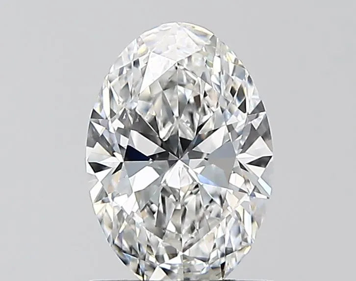 Diamant ovale de 1,02 ct cultivé en laboratoire (couleur F, pureté VS2, IGI)