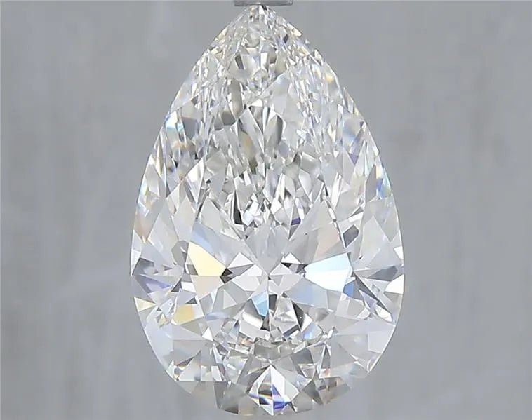 Diamant de laboratoire de 3,07 ct en forme de poire (couleur E, pureté VVS2, IGI)