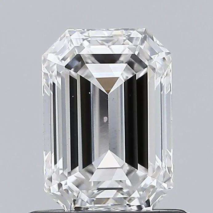 Diamant émeraude de 1,00 ct cultivé en laboratoire (couleur G, pureté VS2, IGI)