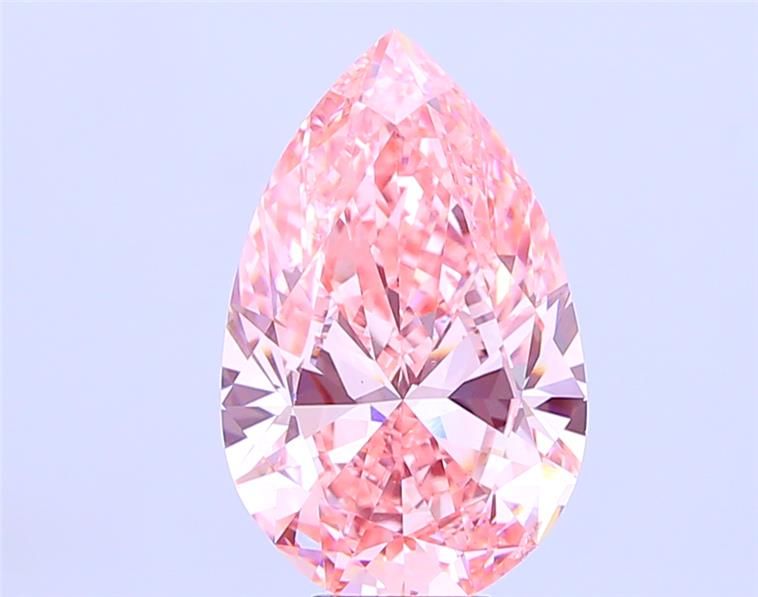 10.00 Carat Pear Cut Fancy Pink