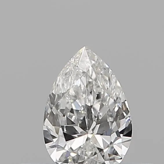 Diamant naturel poire de 0,06 ct (couleur D, pureté VS2, taille VG, IGI)