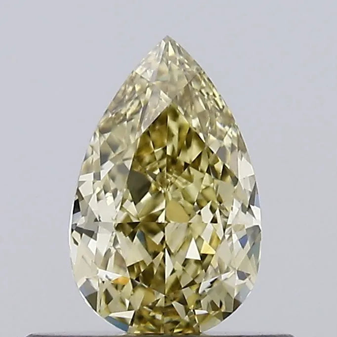 0.51ct Pear Lab Grown Diamond (Colour Fancy Gray Yellow, Clarity VS1, IGI Certified)