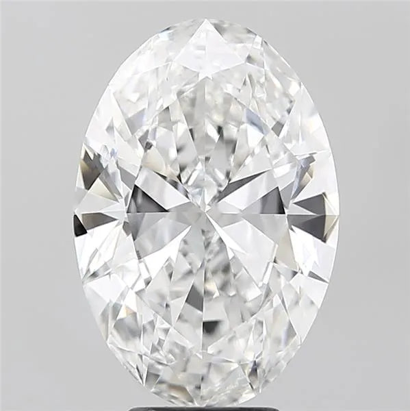 Diamant ovale de 5,01 ct cultivé en laboratoire (couleur E, pureté VVS2, certifié IGI)