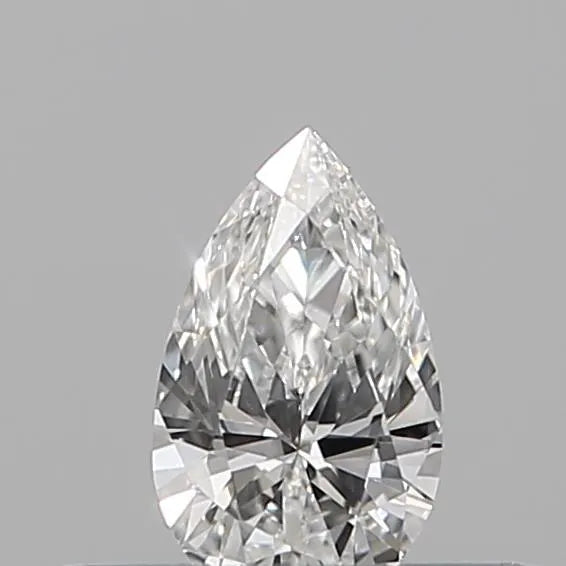 Diamant naturel poire de 0,07 ct (couleur D, pureté VVS1, taille VG, IGI)