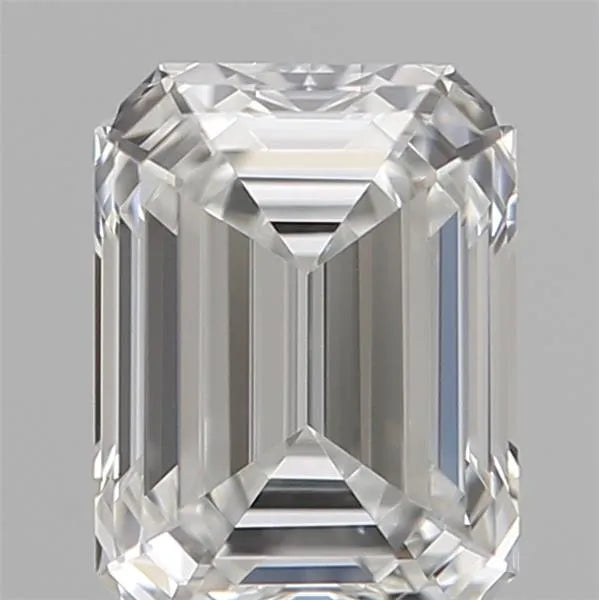 Diamant naturel émeraude de 0,07 ct (couleur E, pureté VS2, taille VG, certifié IGI)