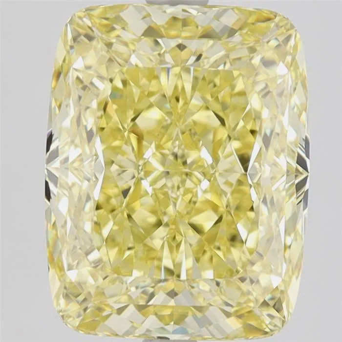 5.00ct Cushion brilliant Natural Diamond (Colour Fancy Vivid Yellow, Clarity VVS1, GIA Certified)