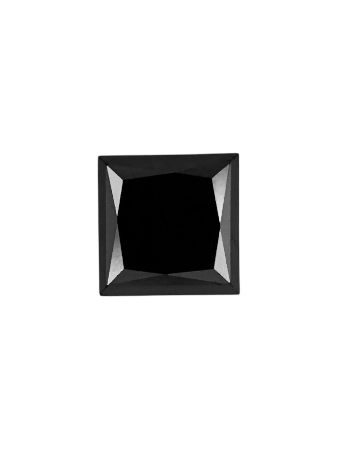 0.15ct Princess Natural Diamond (Fancy Black, Clarity VVS2, Cut EX, Uncertified)