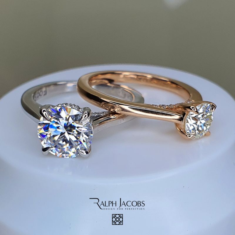 Arya Round Moissanite Engagement Ring