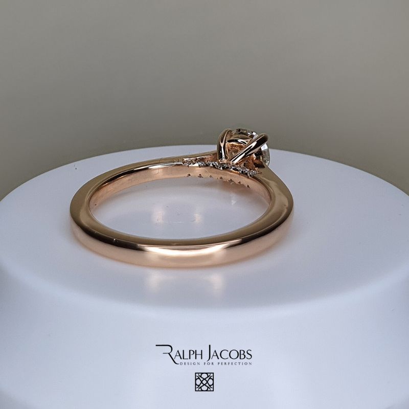 Arya Round Moissanite Engagement Ring