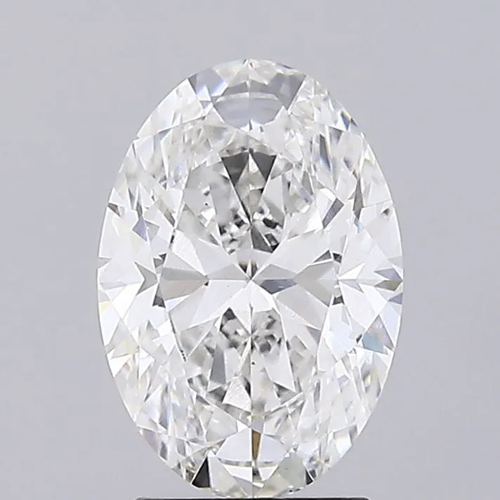 Diamant ovale de 2,78 ct cultivé en laboratoire (couleur F, pureté VS1, IGI)