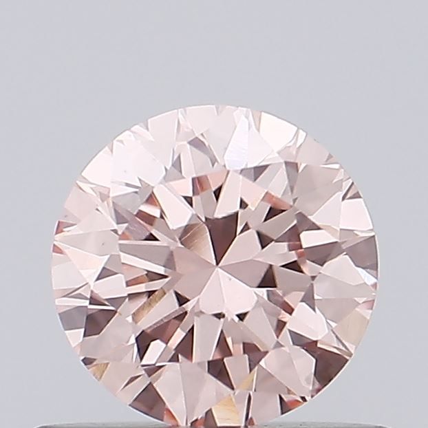0.56 Carat Round Cut Fancy Pink