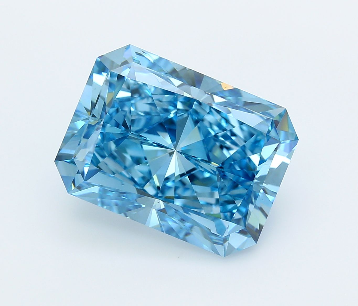 10 Carat Radiant Cut Fancy Blue