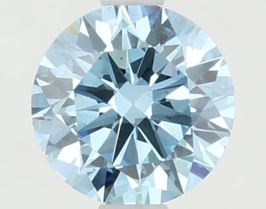 1.00 Carat Round Cut Fancy Blue