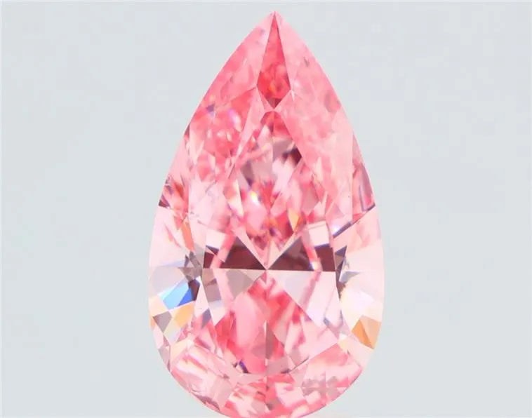 3.00ct Pear Natural Diamond (Colour Fancy Vivid Pink, Clarity VS2, GIA Certified)