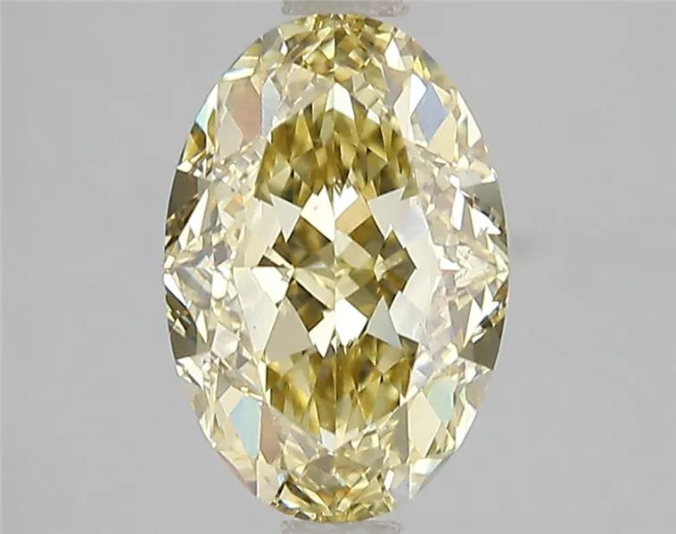 3.01ct Oval Lab Grown Diamond (Colour Fancy Intense Yellow, Clarity VS1, IGI Certified)