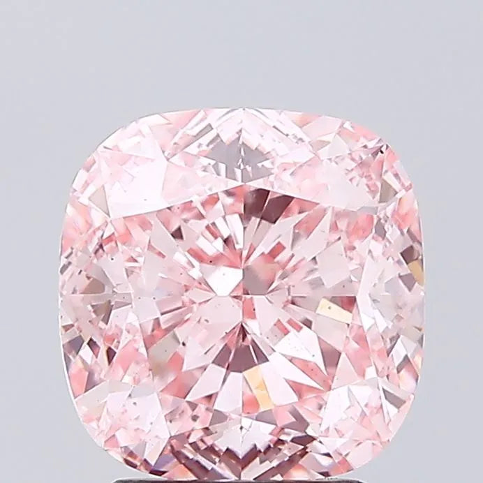 3.02ct Cushion modified Lab Grown Diamond (Colour Fancy Vivid Pink, Clarity VS2, IGI Certified)
