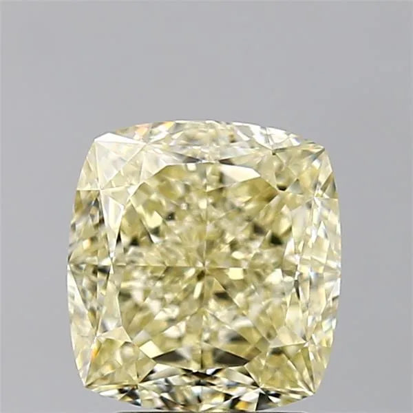 3.03ct Cushion modified Natural Diamond (Colour Fancy Light Yellow Brown, Clarity VVS1, Cut GD, GIA Certified)