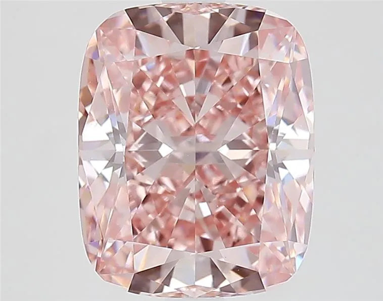 3.29ct Cushion brilliant Lab Grown Diamond (Colour Fancy Intense Pink, Clarity VVS2, IGI Certified)