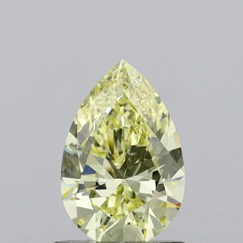 1.00ct Pear Natural Diamond (Colour Fancy Light Yellow, Clarity VVS2, Cut GD, IGI Certified)