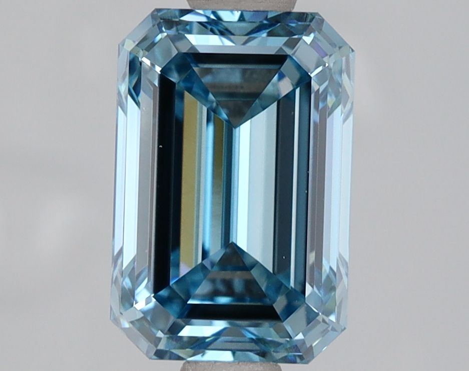 2.02 Carat Emerald Cut Fancy Blue