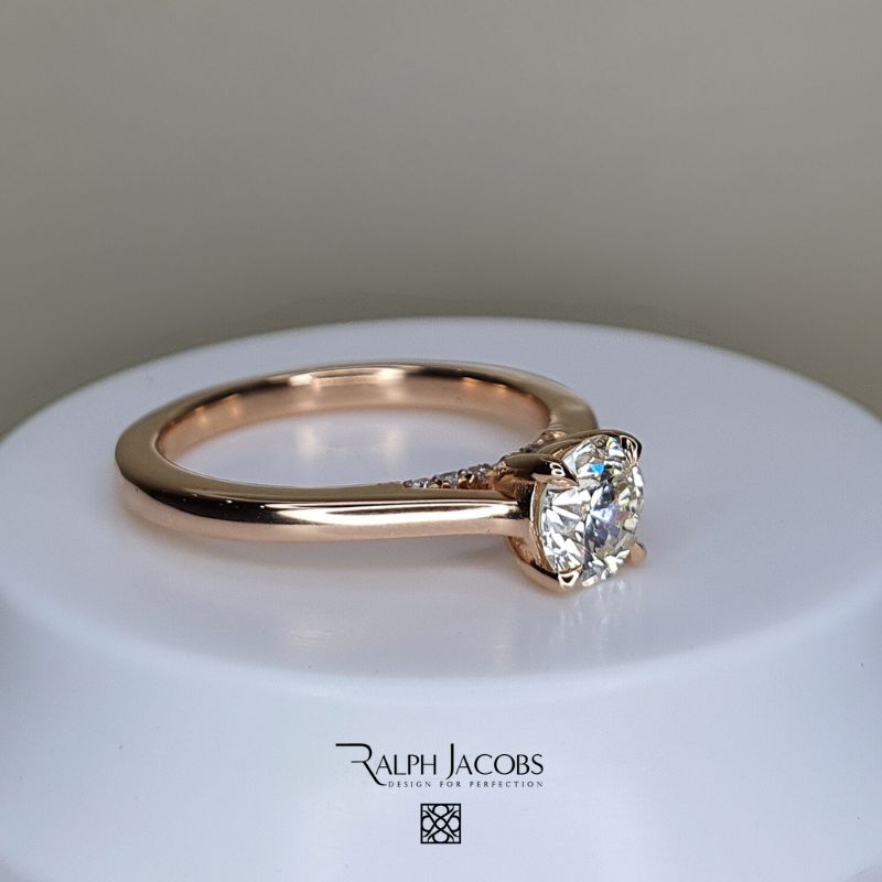 Arya Round Moissanite Engagement Ring