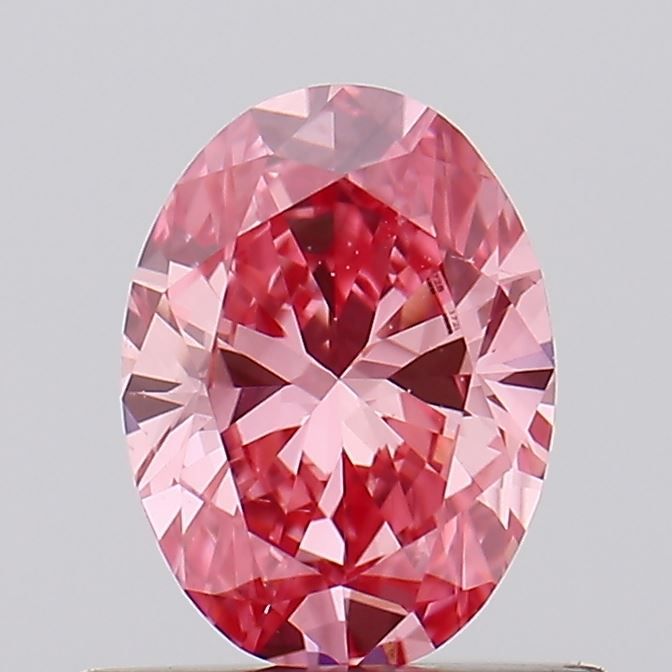 0.56 Carat Oval Cut Fancy Pink