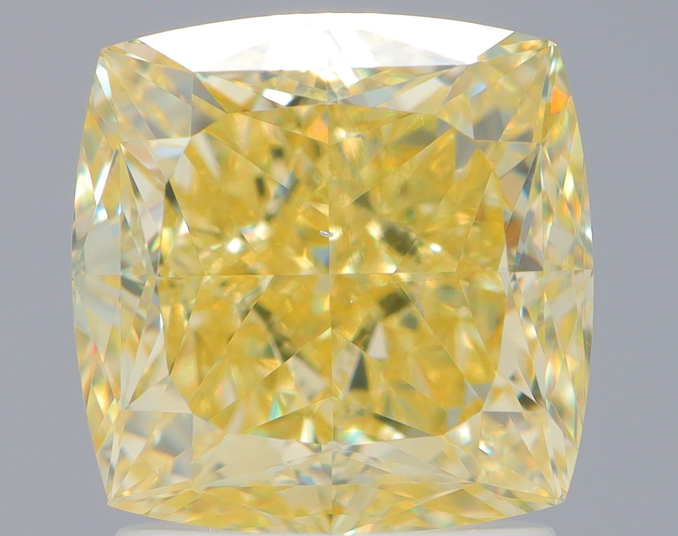 2.33ct Cushion modified Natural Diamond (Fancy Yellow Yellow, Clarity VS2, GIA)