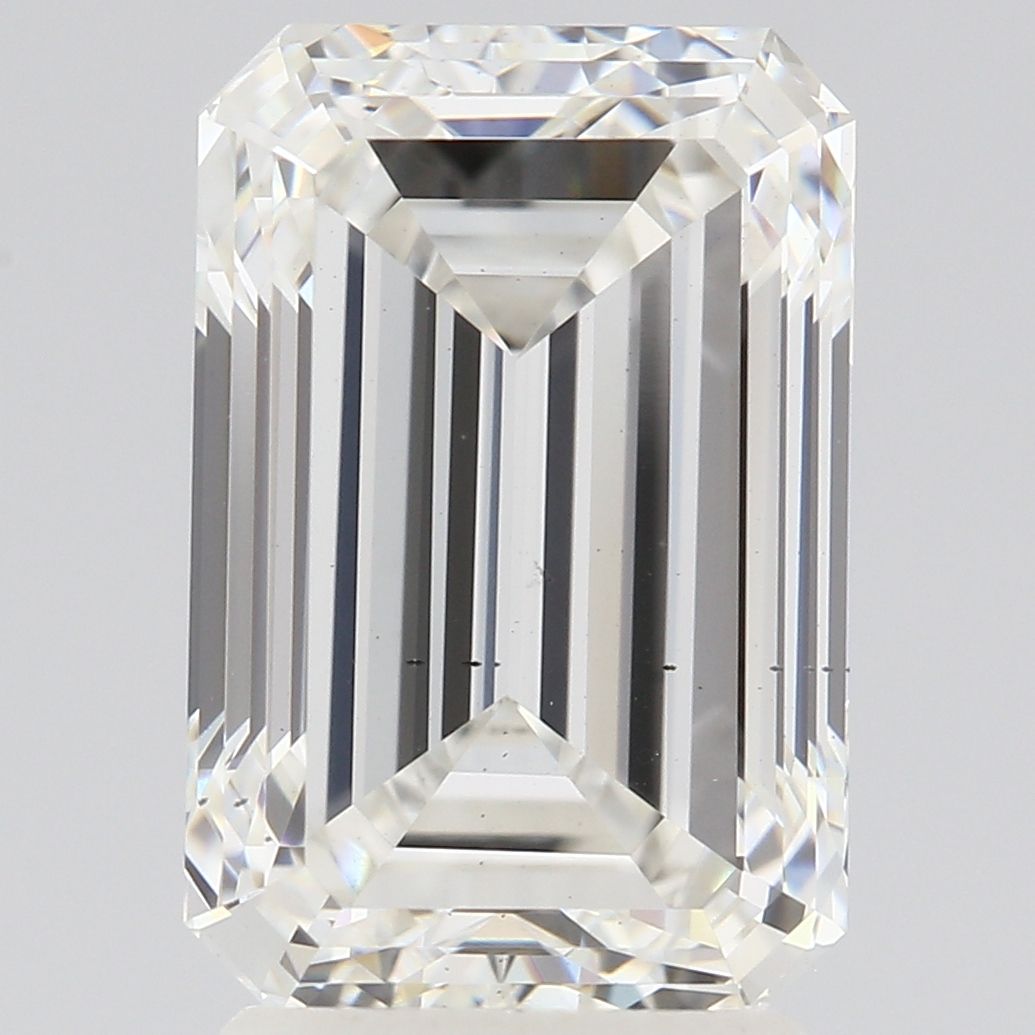 Diamant émeraude F VS2 de 3,01 carats