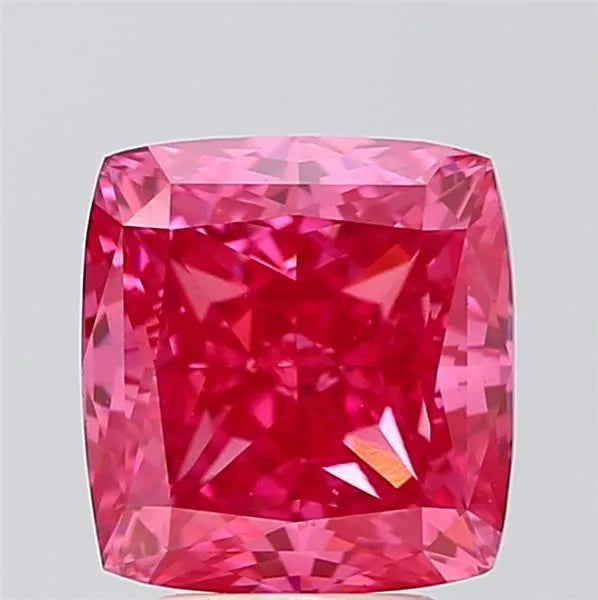 4.02ct Cushion modified Lab Grown Diamond (Colour Fancy Vivid Pink, Clarity VS1, IGI Certified)