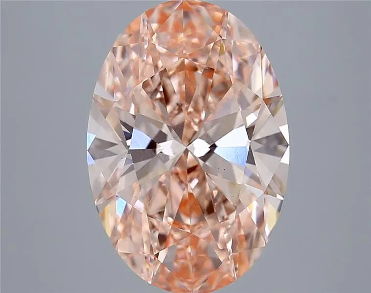 4.99ct Oval Lab Grown Diamond (Colour Fancy Intense Pink, Clarity VS1, IGI Certified)