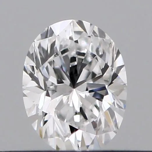 Diamant naturel ovale de 0,18 ct (couleur D, pureté VS2, GIA)