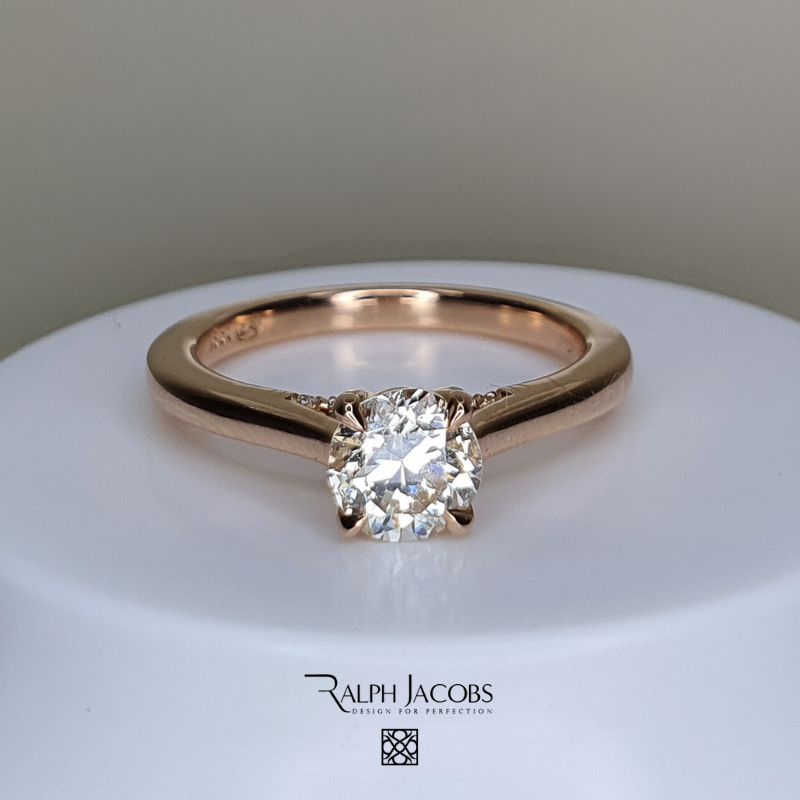 Arya Round Moissanite Engagement Ring