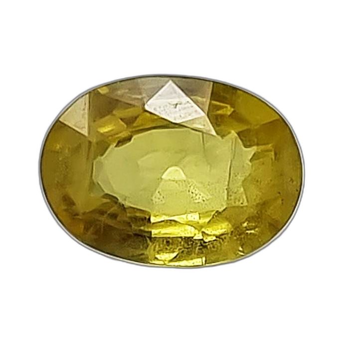 Saphir jaune à facettes de 1,29 carat