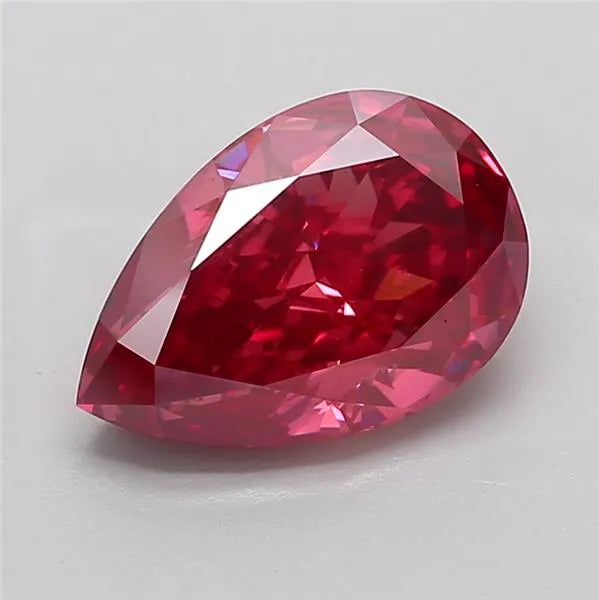5.02ct Pear Lab Grown Diamond (Colour Fancy Deep Pink, Clarity VS1, IGI Certified)